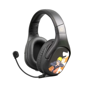 Audifono Microfono Gaming CHECKPOINT Naruto Leaf Ninja Sonido Inalambrico Negro