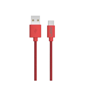 Cable AON USB Tipo C Macho A Tipo C 2Mts Rojo