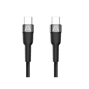 Cable ARGOM Carga Rapida USB Tipo C A USB-C 3MT Negro