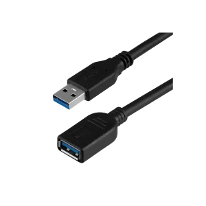 Cable ARGOM Extension USB M-H 1.8Mt Negro