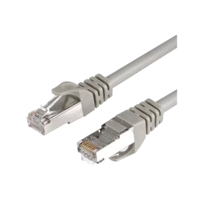 Cable ARGOM UTP CAT 6 2Mt Conectores Antienganches Punta Metal Gris