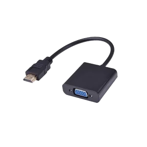 Cable Adaptador ARGOM HDMI A VGA 15Cm Negro