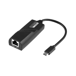 Cable Adaptador ARGOM Type C A Gibabite RJ45 De Red Negro
