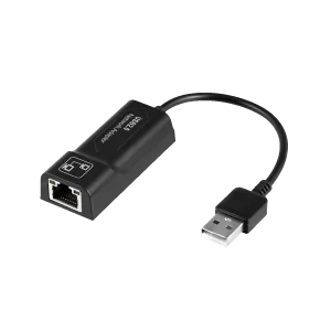 Cable Adaptador ARGOM USB Fast Ethernet 100Mbts Negro