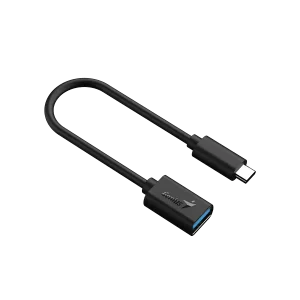 Cable GENIUS USB Tipo C Macho A USB A Hembra Negro
