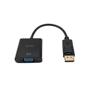 Cable JEMIP Display Port Macho A VGA Hembra 1.8 Mts Negro
