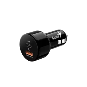 Cargador GENIUS Para Auto PD 36AC 2 USB Negro
