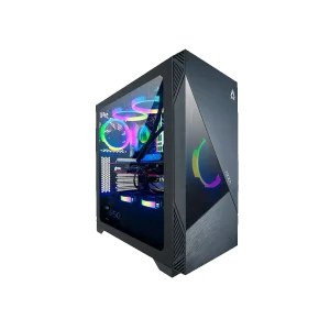 Case Gaming AZZA Eclipse 440 ATX Mid Tower 3xUSB 1HD Audio ARGB Vidrio Templado Lateral Negro