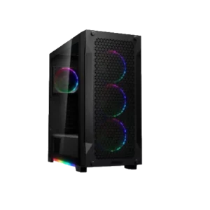 Case Gaming GAMDIAS ATHENA P1 ATX USB HD Audio ARGB Lateral Vidrio Negro