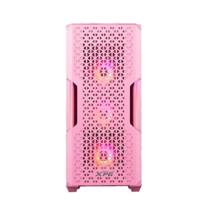 Case Gaming XPG Starker ATX LED HD USB VidrioTemplado Rosado