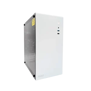 Case JEMIP Office Fuente 550W Vidrio Templado Blanco