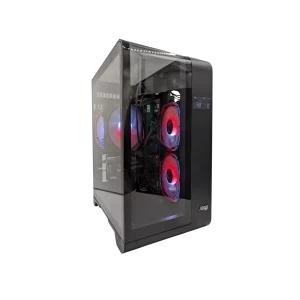 Case JEMIP Super Cyborg CS24 ATX ARGB Frontal y Lateral Vidrio Templado Pantalla Digital