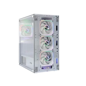 Case JEMIP Super Nova ATX ARGB Lateral de Vidrio Blanco