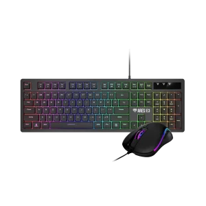 Combo Teclado Mouse Gaming GAMDIAS Ares E3 RGB USB Negro