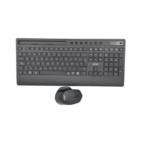 Combo Teclado Mouse JEMIP Magnum 1600DPI Español Inalambrico Negro