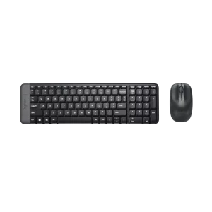 Combo Teclado Mouse LOGITECH MK220 3 Botones Inalambrico Negro