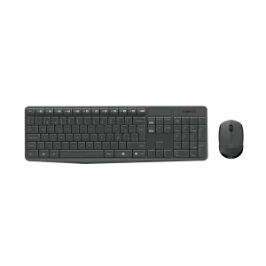 Combo Teclado Mouse LOGITECH MK235 3 Botones Inalambrico Español Gris