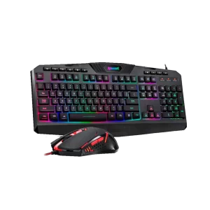 Combo Teclado Mouse REDRAGON Gamer S101-3 RGB Negro