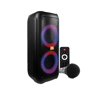 Corneta ARGOM Rave 60 BT Kareoke Microfono RGB Control Remoto Negro