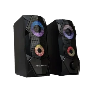 Corneta Gaming ARGOM Combat S68 RGB USB Negro