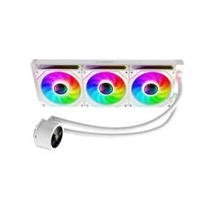 Enfriador Liquido GAMEMAX ICEBURG 360 ARGB 360mm TDP 290W Blanco