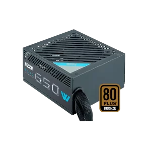 Fuente de Poder Gaming AZZA 650W Bronze ATX 12V Negro