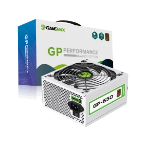 Fuente de Poder Gaming GAMEMAX GP 650W 80 Bronze ATX Blanco