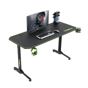 Mesa Gaming GAMEMAX D140 RGB 139 Cm Altura Ajustable Negro