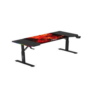 Mesa Gaming JEMIP Killstreak Station RGB Mouse Pad Porta Taza y Audifono Negro