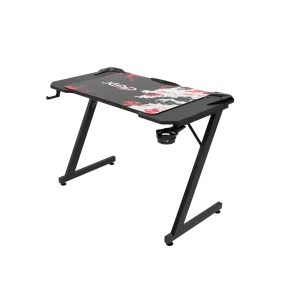 Mesa Gaming JEMIP Smaugs DEN KW T12 Incluye Mouse Pad Porta Taza y Audifono Negro