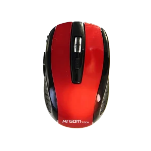 Mouse ARGOM MS32 1600DPI 6 Botones Inalambrico Rojo