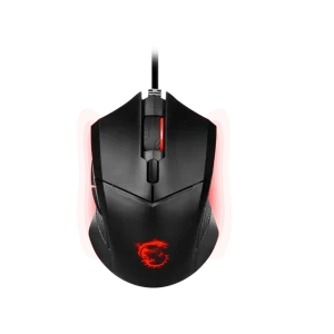 Mouse Gaming MSI GM08 Clutch 3 Botones USB RED LED Negro