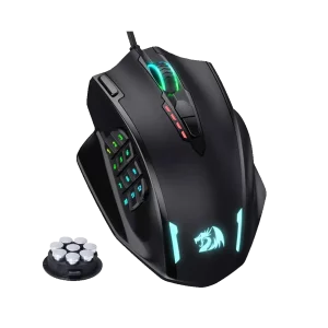Mouse Gaming REDRAGON Impact M908 RGB USB 18 Botones Negro