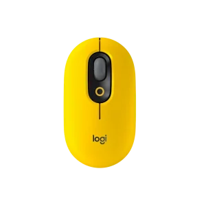 Mouse LOGITECH POP Emoji 1000 DPI 3 Botones BT Amarillo