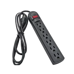 Regleta JEMIP 6 Tomas 1000VA 110V Negro