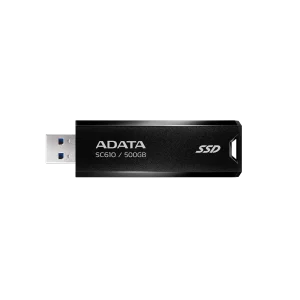 SSD Externo ADATA 500GB USB 3.2 Negro Rojo