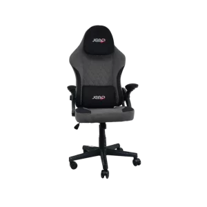 Silla Gaming JEMIP Back To Office Ajustable Soporte Lumbar y Cervical Reposa Brazos Gris Negro