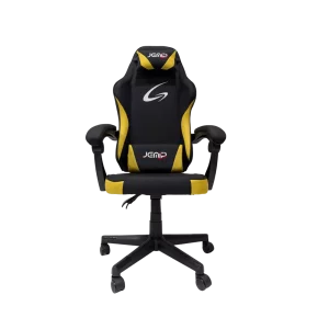 Silla Gaming JEMIP Kids Laidly Worm  Reposabrazos Ergonomico Soporte Lumbar Cervical Negro Amarillo