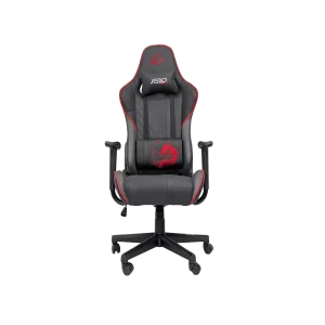 Silla Gaming JEMIP Seiryu Ergonomica Reposa Brazos Ajustable Negro Gris Rojo