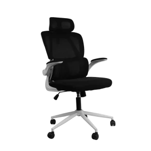 Silla JEMIP Office White Money Ajustable Ergonomica Malla Blanco